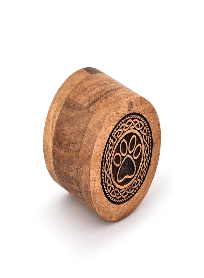 Kimona Dog Urn Wooden Pet Memorial Keepsake Cremation Urns for Ashes Pet Urn Wood Keepsake Box Urns for Cat Dogs Ashes (3.5" x 3.5" x 2.5") - Image 3